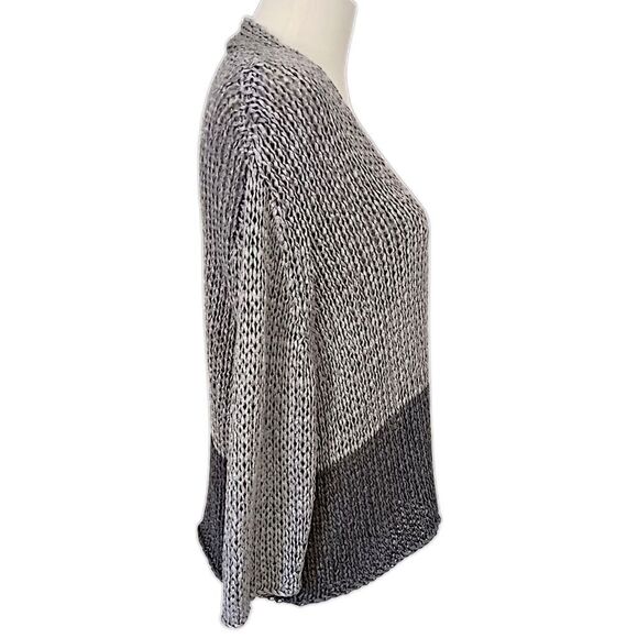 Eileen Fisher Italian Yarn Cardigan L Open Knit Quiet Luxury Old Money Capsule. - Picture 2 of 13